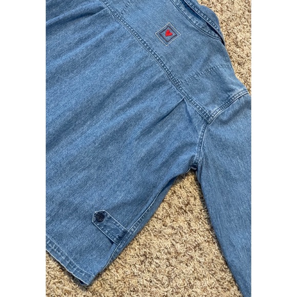 Christopher & Banks Denim Button Down Shirt - Picture 6 of 8